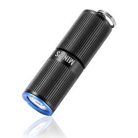 VEVOR Keychain Flashlight, Rechargeable Mini LED Flashlight, 200 High Lumens Pocket-Sized Flashlight with 2 Lighting Modes