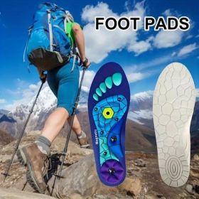 Acupressure Insoles - Comfortable and Breathable, Arch Support, Unisex, Suitable for Work, Running (size: L(Men 8-12/Women 9-13))